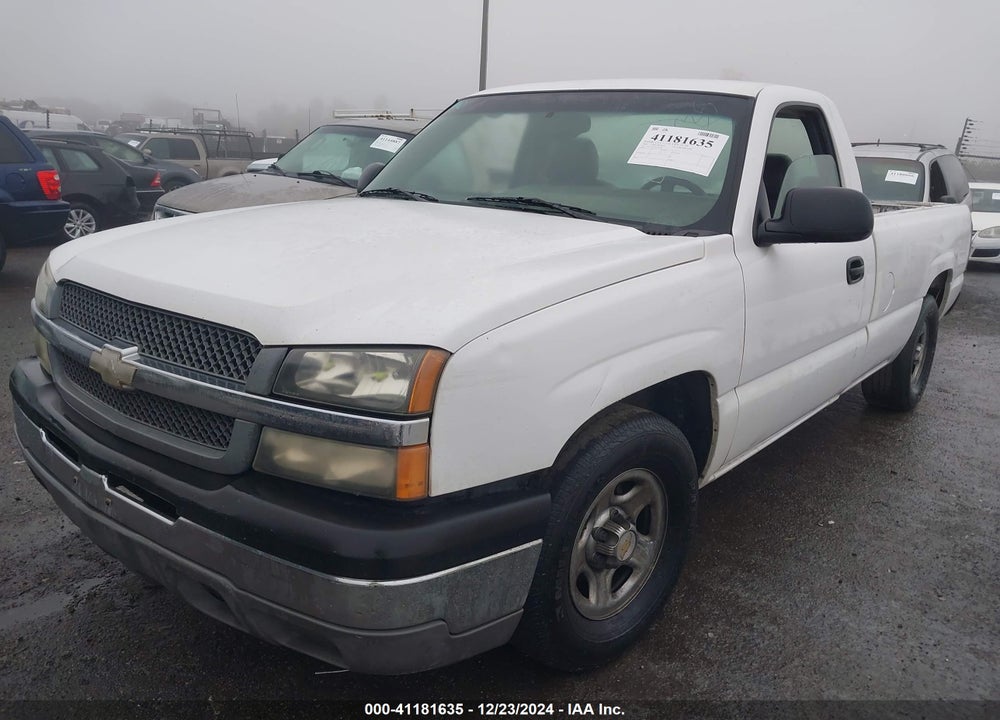 2004 CHEVROLET SILVERADO 1500 WORK TRUCK VIN: 1GCEC14V54E324420