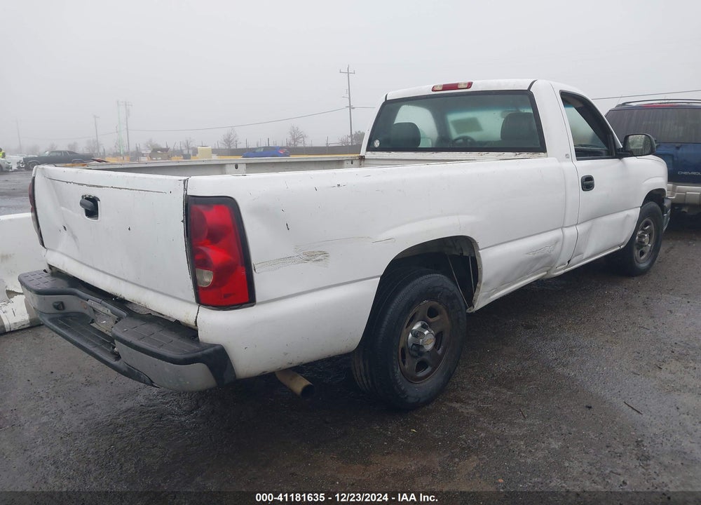 2004 CHEVROLET SILVERADO 1500 WORK TRUCK VIN: 1GCEC14V54E324420