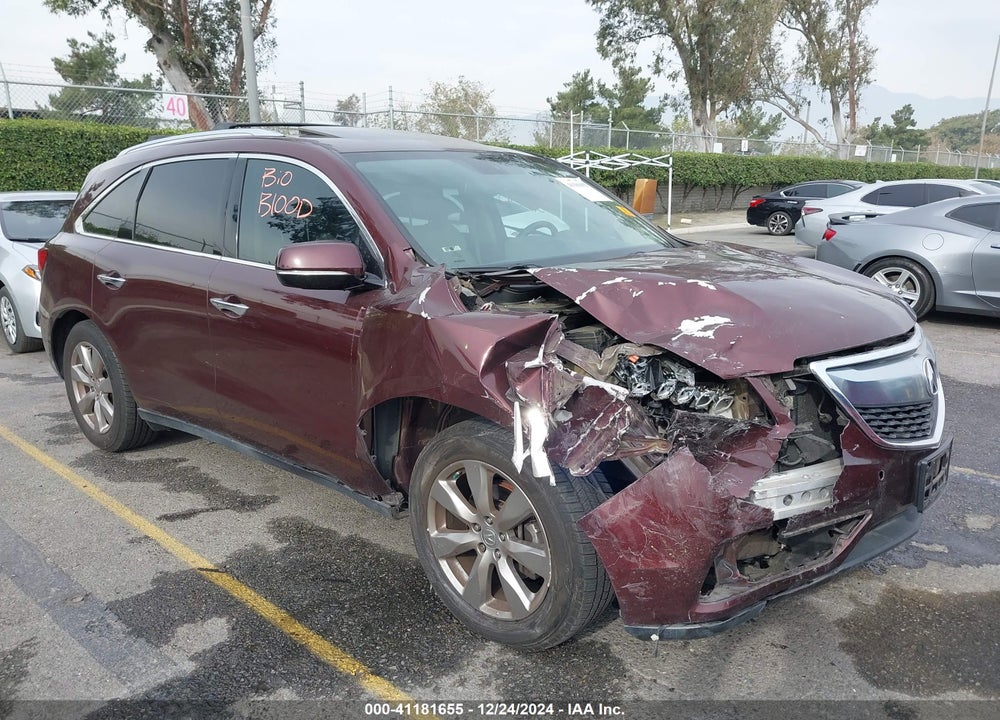 2014 ACURA MDX ADVANCE PKG W/ENTERTAINMENT PKG VIN: 5FRYD3H8XEB012067