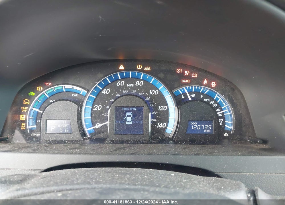 2013 TOYOTA CAMRY HYBRID XLE VIN: 4T1BD1FK4DU093787