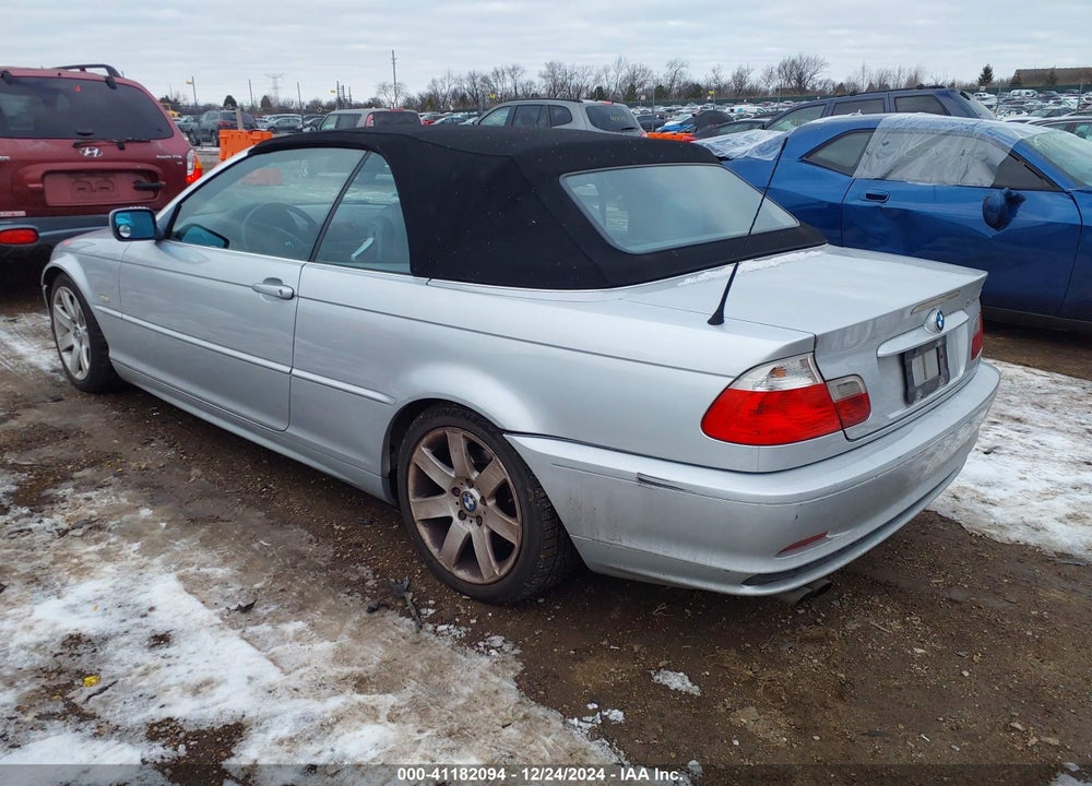 2003 BMW 325CI VIN: WBABS334X3PG89785