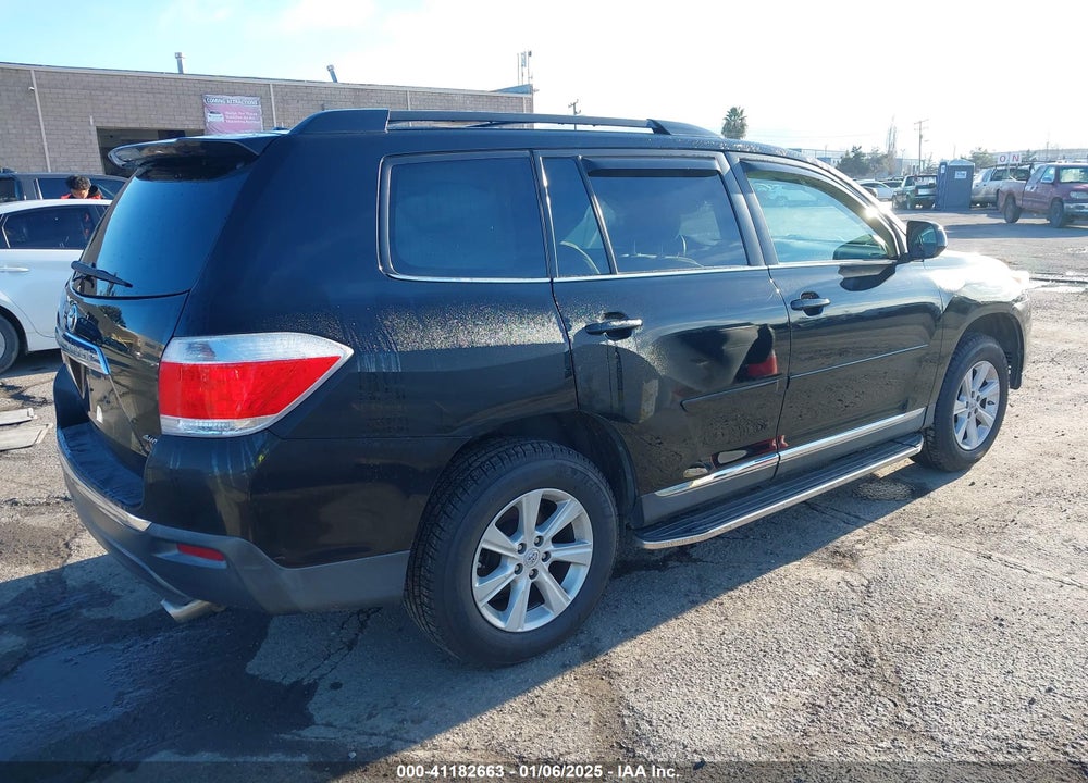 2012 TOYOTA HIGHLANDER SE VIN: 5TDBK3EH6CS130305