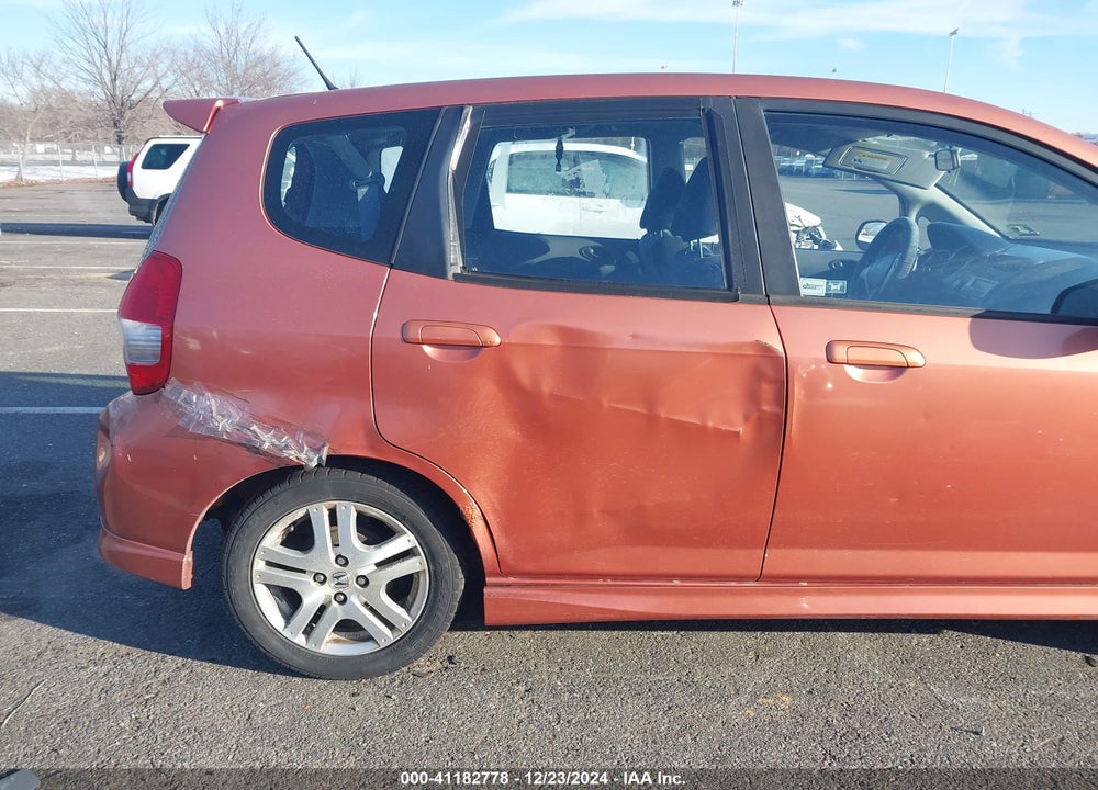 2007 HONDA FIT SPORT VIN: JHMGD38637S000794
