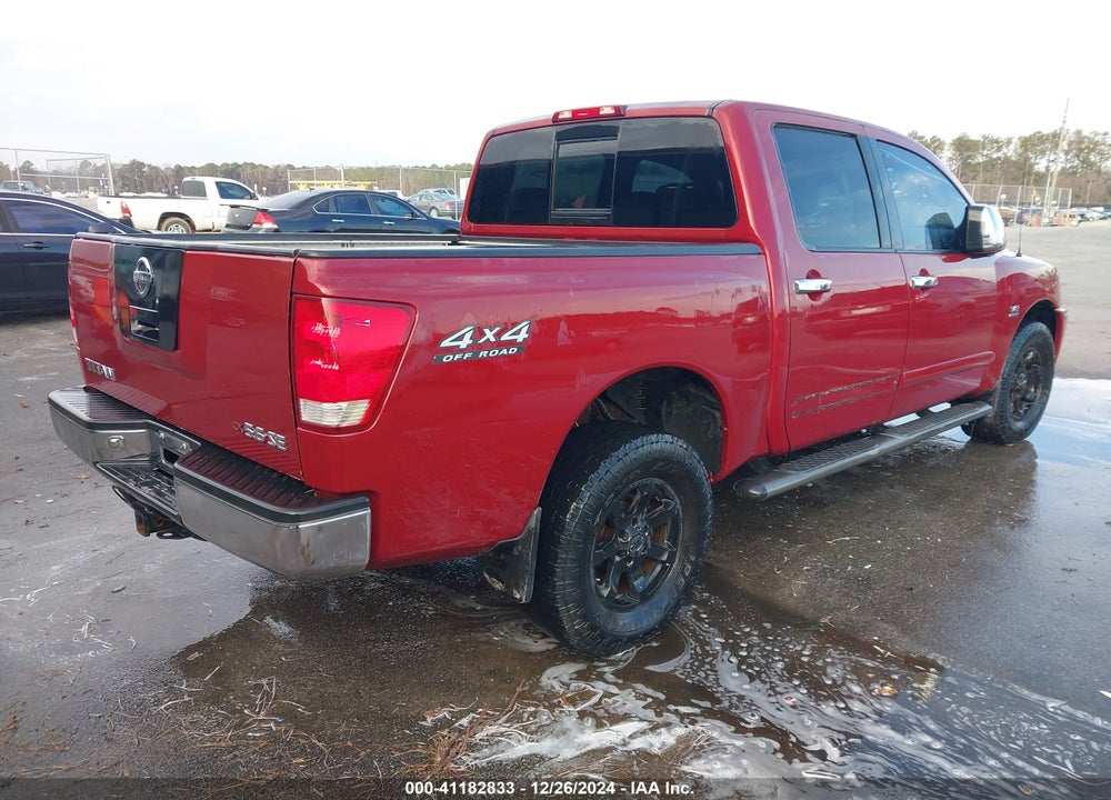 2004 NISSAN TITAN SE VIN: 1N6AA07B24N516519