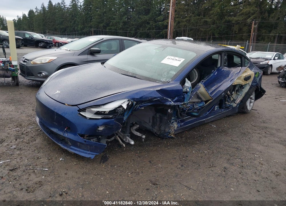 2022 TESLA MODEL 3 REAR-WHEEL DRIVE VIN: 5YJ3E1EA8NF144538
