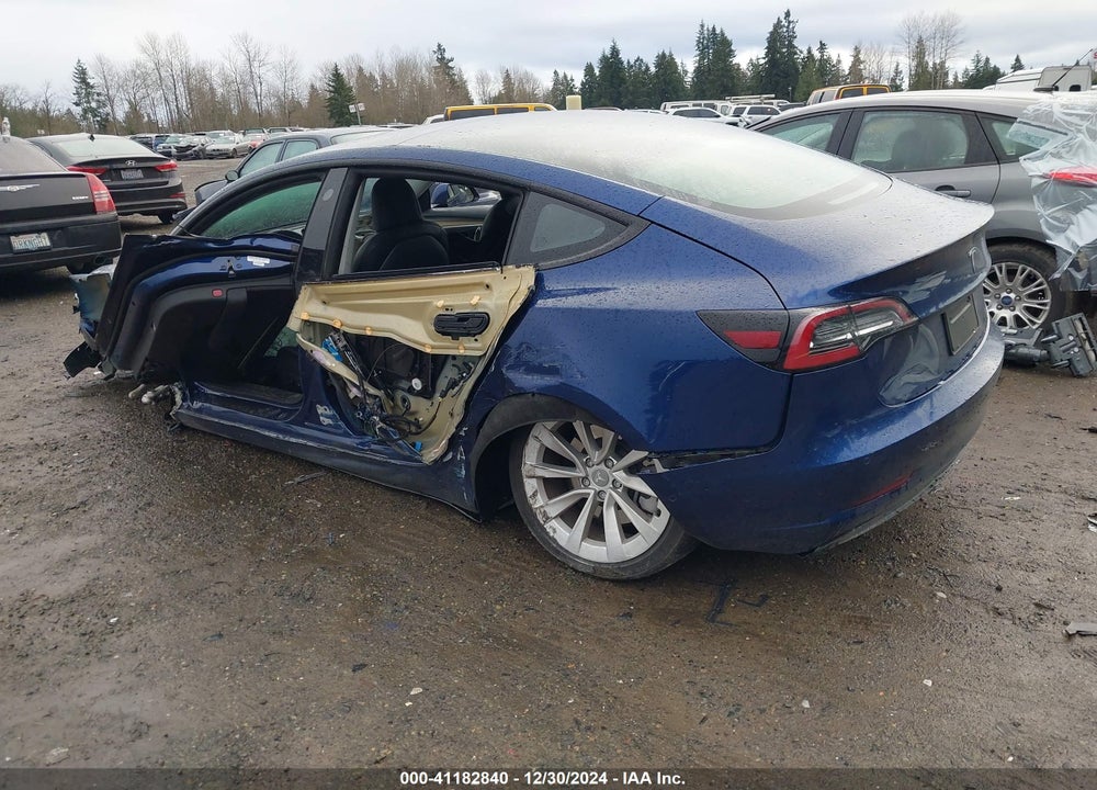 2022 TESLA MODEL 3 REAR-WHEEL DRIVE VIN: 5YJ3E1EA8NF144538