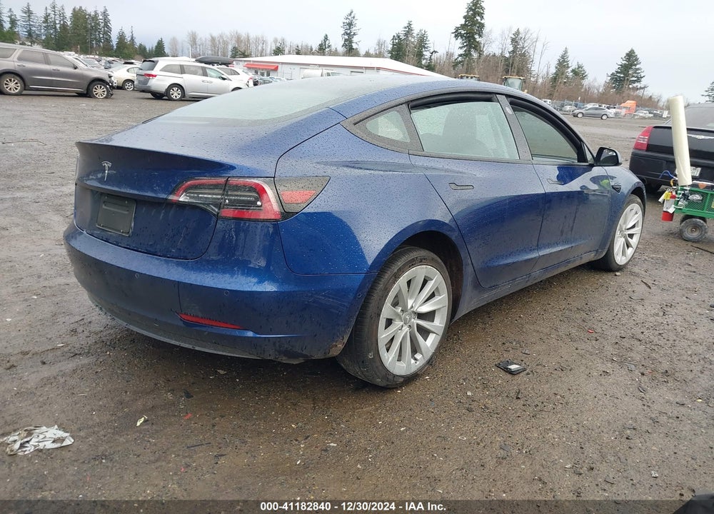2022 TESLA MODEL 3 REAR-WHEEL DRIVE VIN: 5YJ3E1EA8NF144538