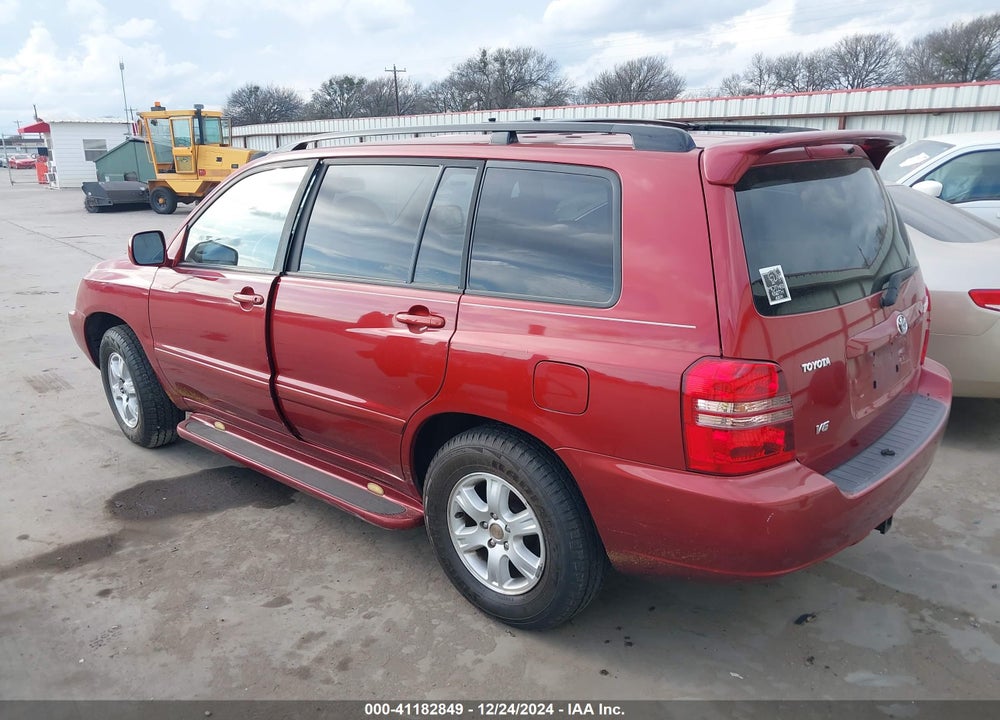 2003 TOYOTA HIGHLANDER V6 VIN: JTEGF21A430075543