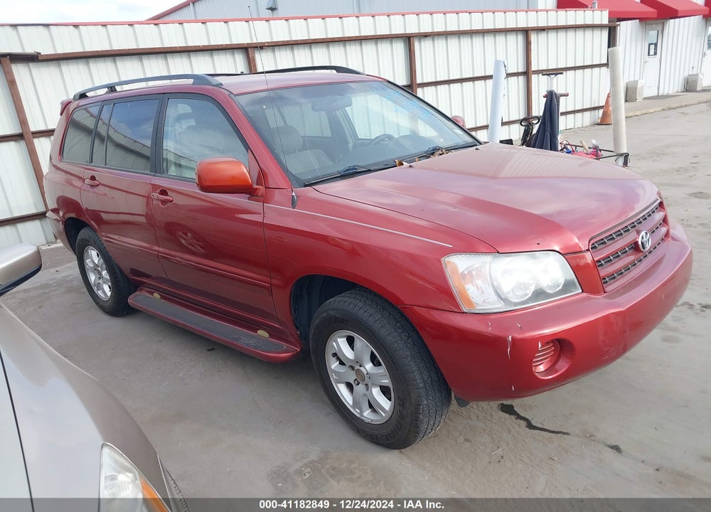 2003 TOYOTA HIGHLANDER V6 VIN: JTEGF21A430075543