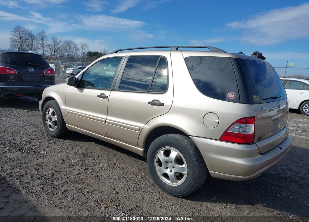 2003 MERCEDES-BENZ ML 320 VIN: 4JGAB54E33A376316