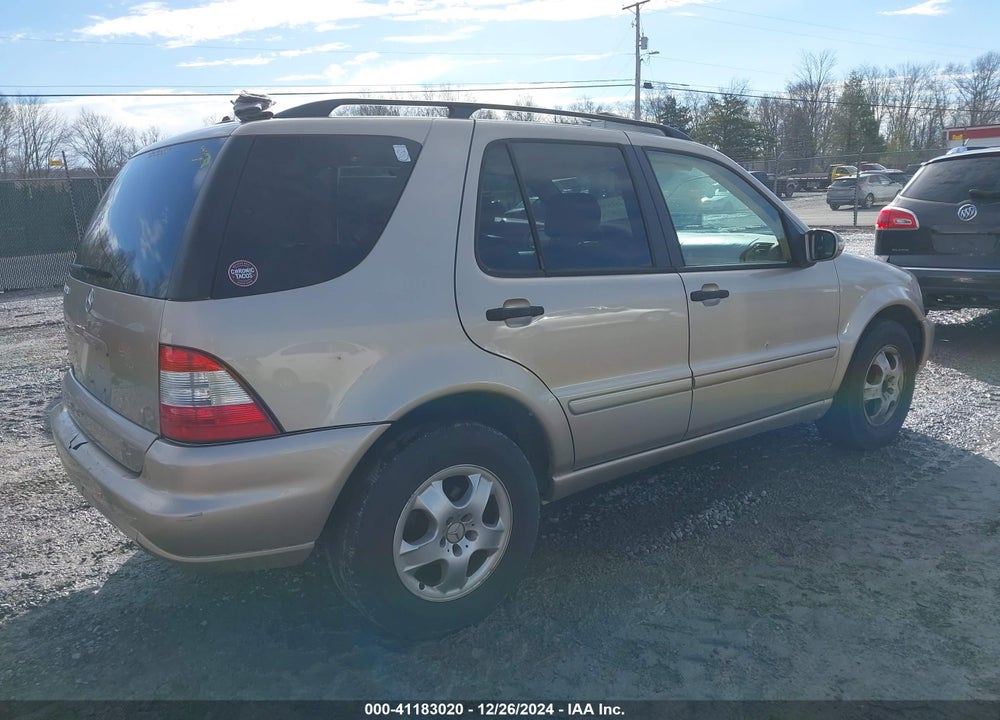 2003 MERCEDES-BENZ ML 320 VIN: 4JGAB54E33A376316