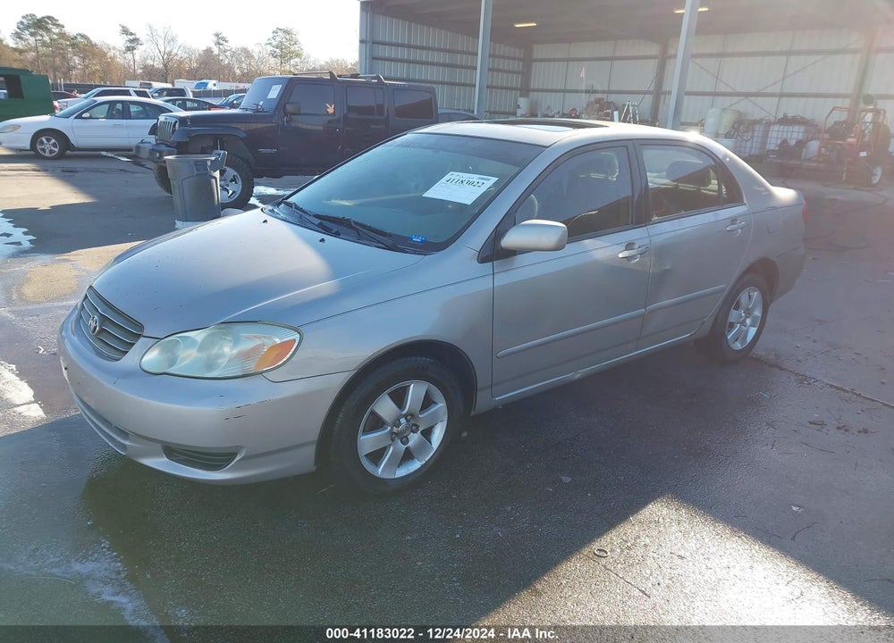 2003 TOYOTA COROLLA LE VIN: 2T1BR32E23C105593