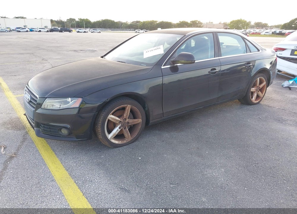 2009 AUDI A4 2.0T PREMIUM VIN: WAUMF78K19A121266