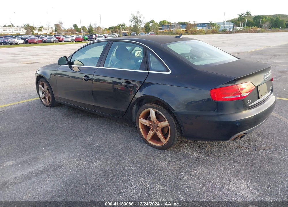 2009 AUDI A4 2.0T PREMIUM VIN: WAUMF78K19A121266