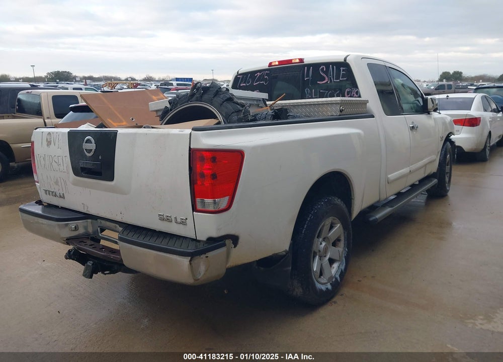 2004 NISSAN TITAN LE VIN: 1N6AA06B84N521791