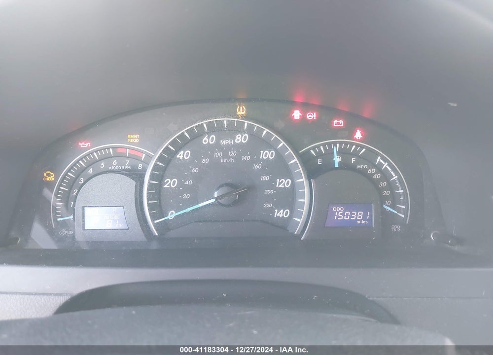 2012 TOYOTA CAMRY LE VIN: 4T1BF1FK5CU157571
