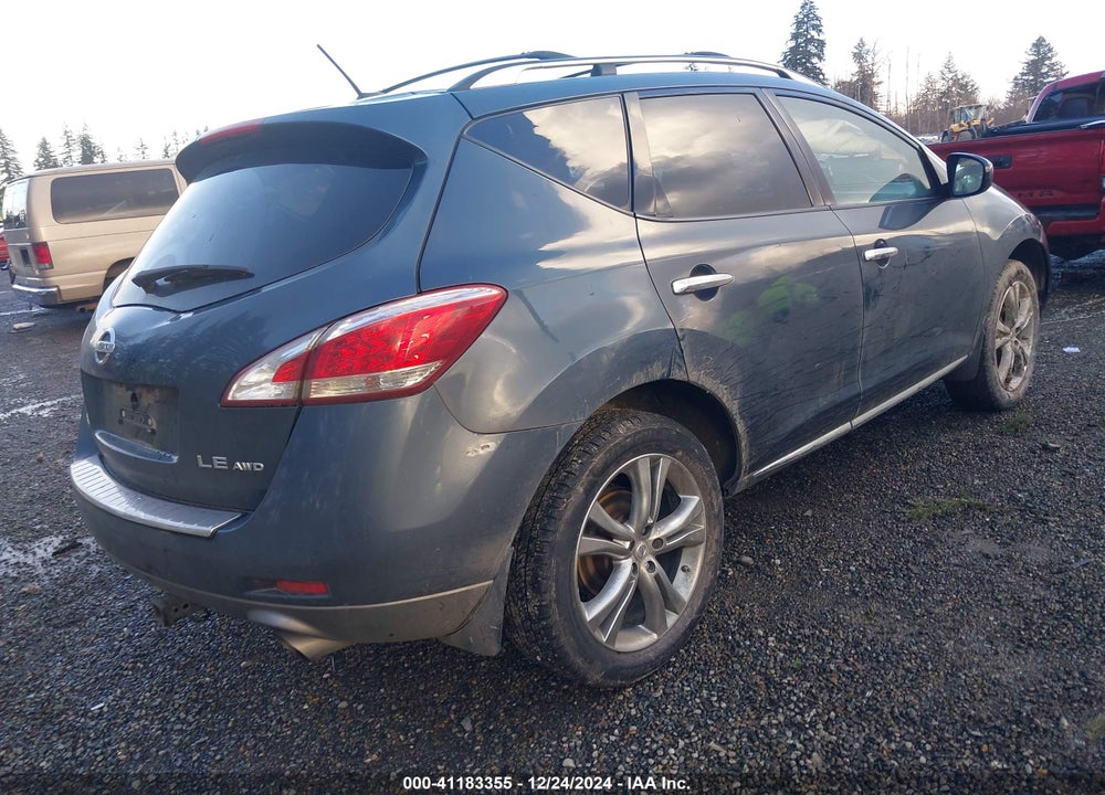 2011 NISSAN MURANO LE VIN: JN8AZ1MW3BW170968