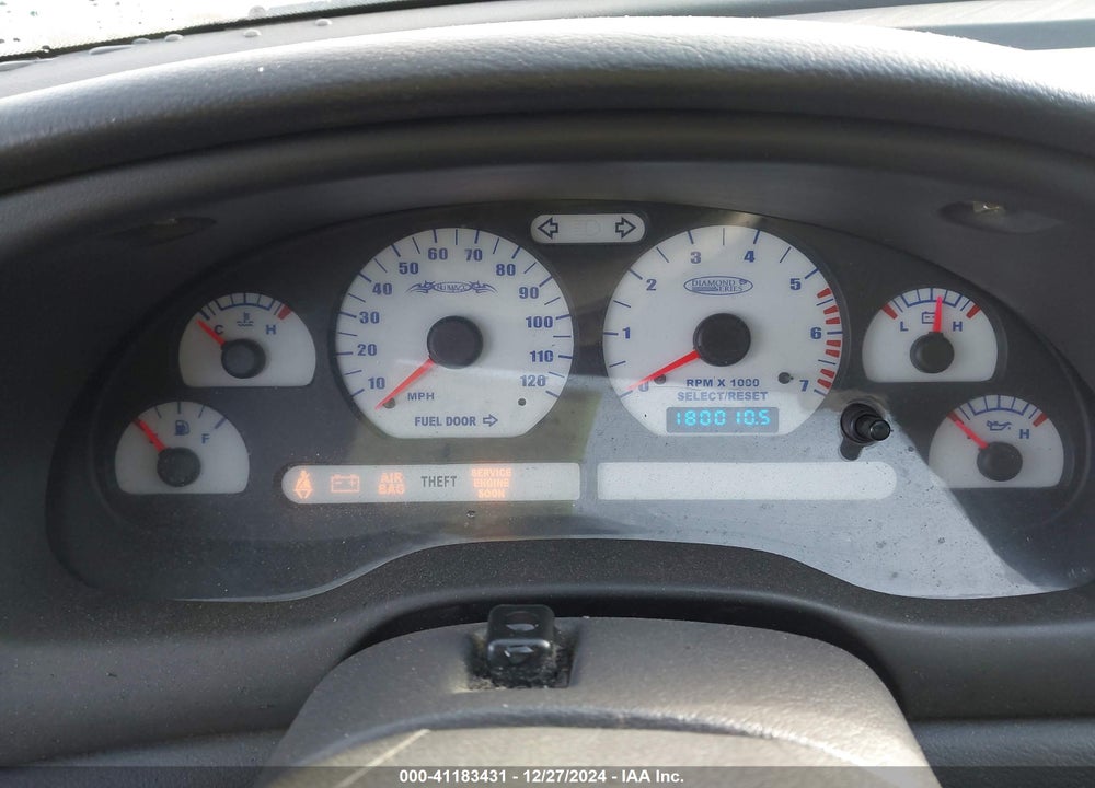 2000 FORD MUSTANG VIN: 1FAFP4044YF192621