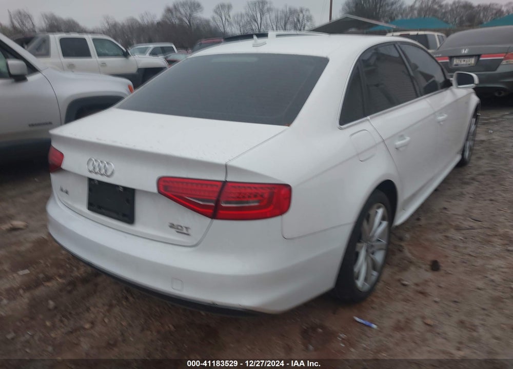 2014 AUDI A4 2.0T PREMIUM VIN: WAUBFAFL2EN032681