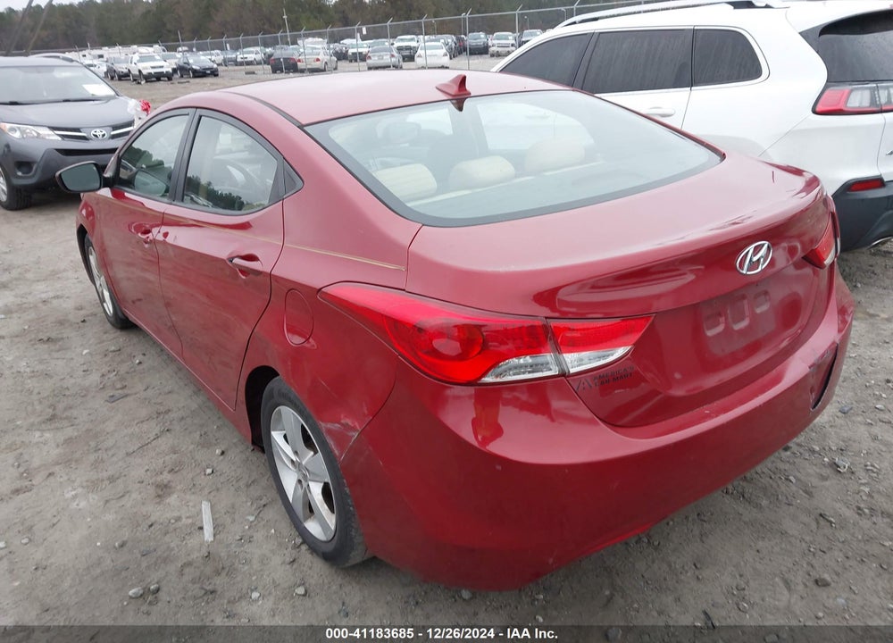 2013 HYUNDAI ELANTRA GLS VIN: KMHDH4AE3DU866281