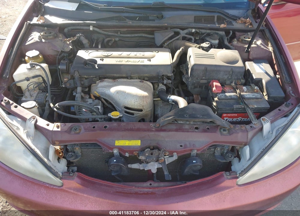 2002 TOYOTA CAMRY XLE VIN: 4T1BE30K12U001730
