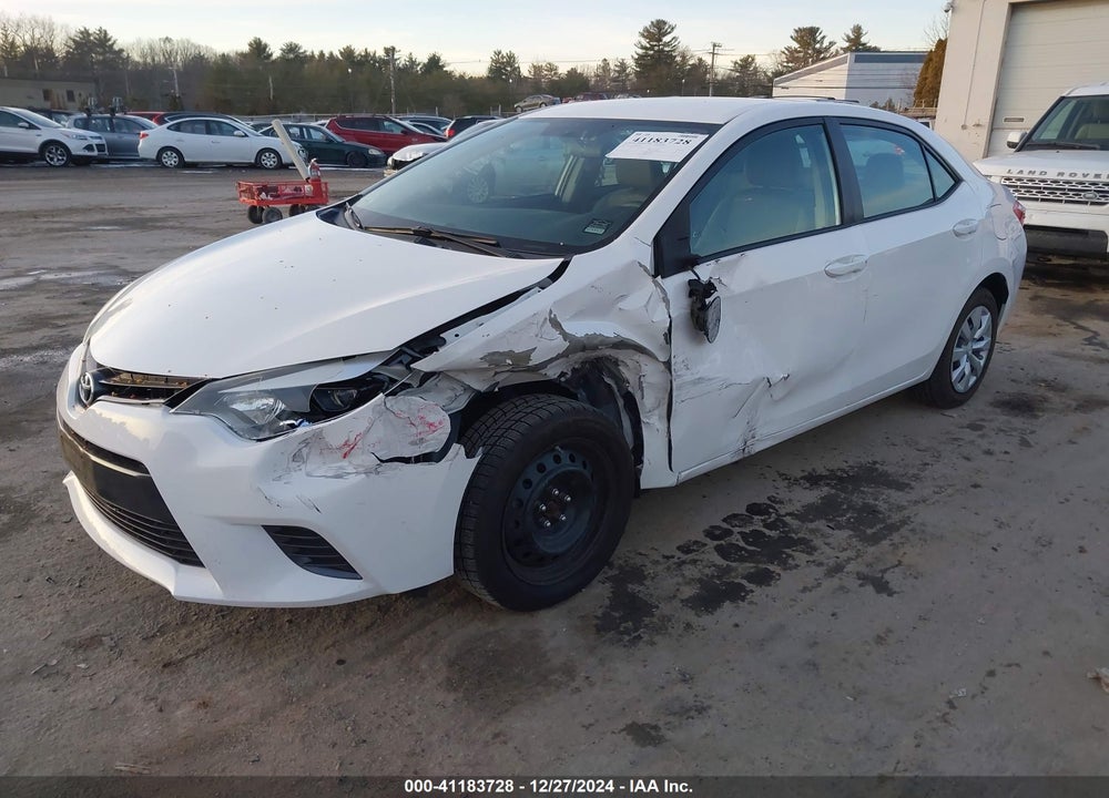 2016 TOYOTA COROLLA VIN: 5YFBURHE2GP449830