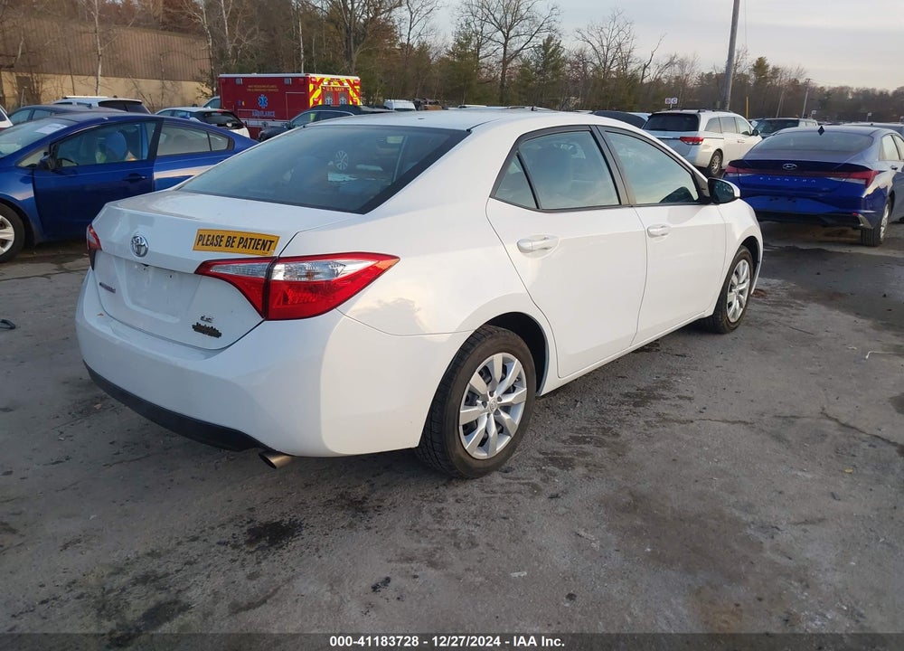 2016 TOYOTA COROLLA VIN: 5YFBURHE2GP449830