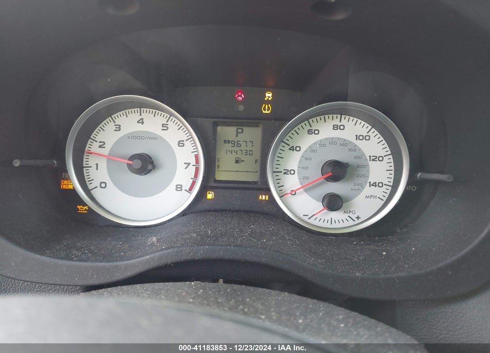 2012 SUBARU IMPREZA 2.0I VIN: JF1GJAA69CH012437