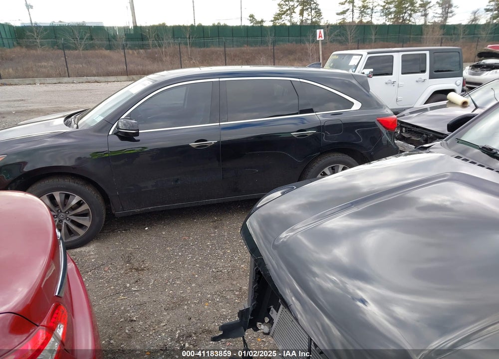 2014 ACURA MDX TECHNOLOGY PACKAGE VIN: 5FRYD4H40EB001257