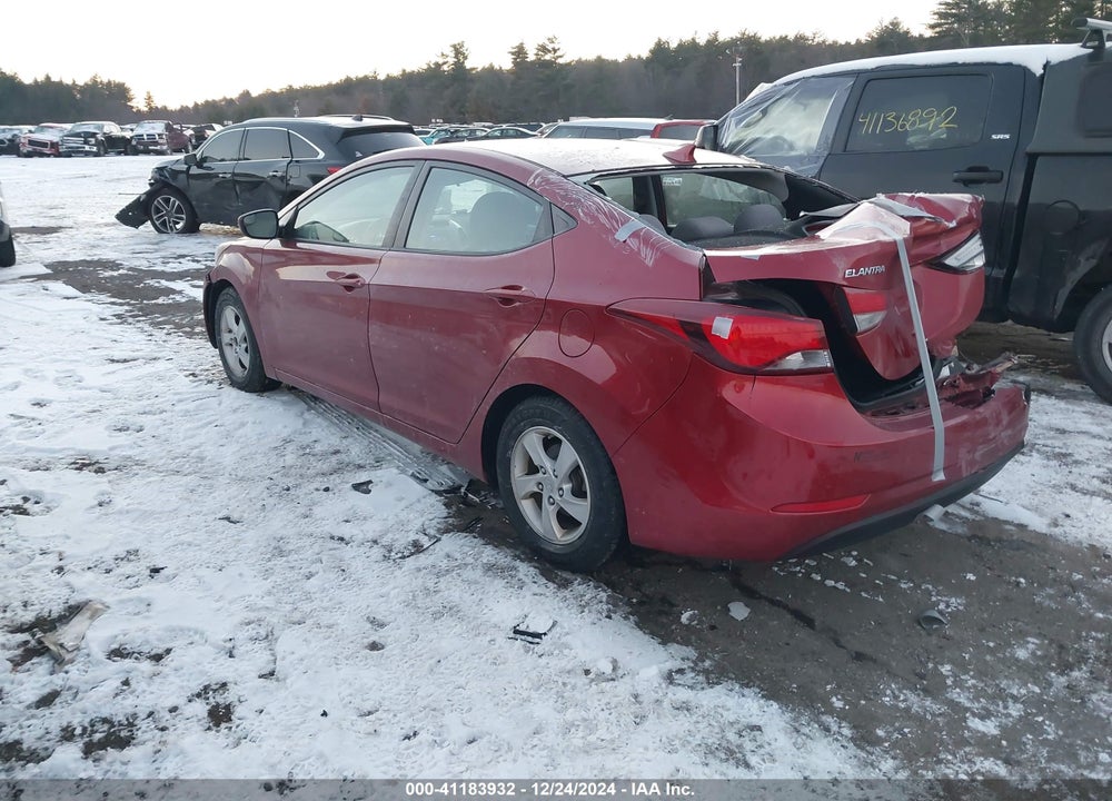 2014 HYUNDAI ELANTRA SE VIN: 5NPDH4AE9EH542736