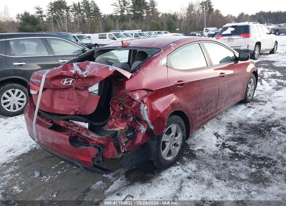 2014 HYUNDAI ELANTRA SE VIN: 5NPDH4AE9EH542736