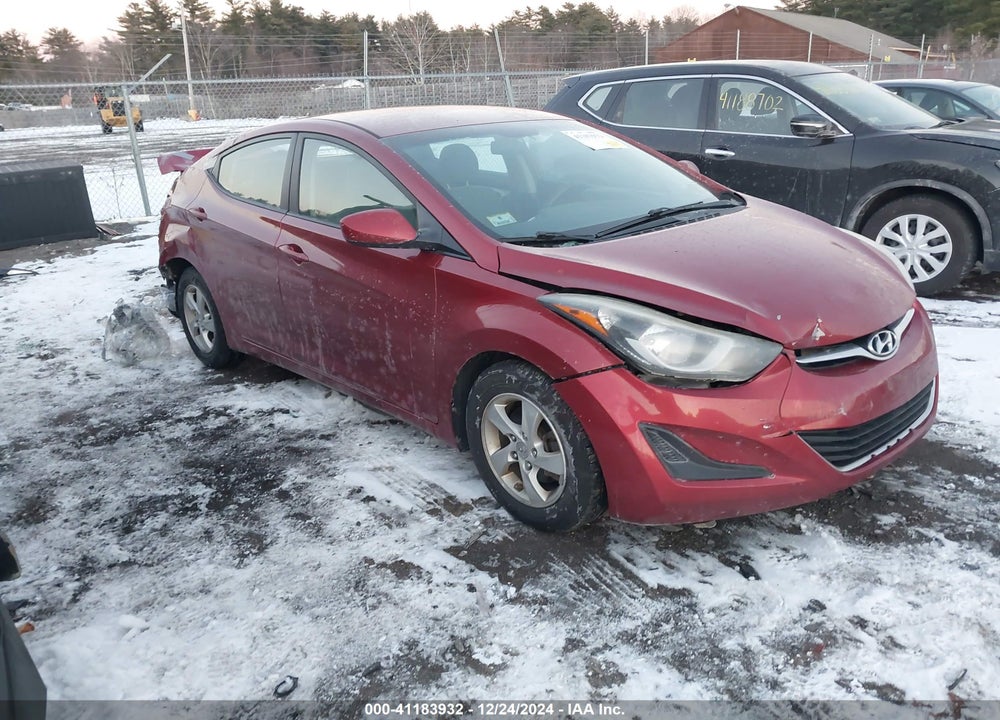 2014 HYUNDAI ELANTRA SE VIN: 5NPDH4AE9EH542736