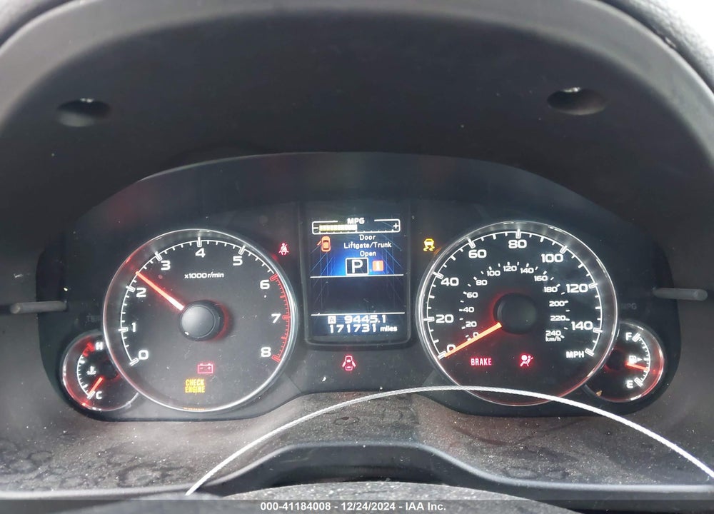 2014 SUBARU OUTBACK VIN: 4S4BRBLC9E3255487