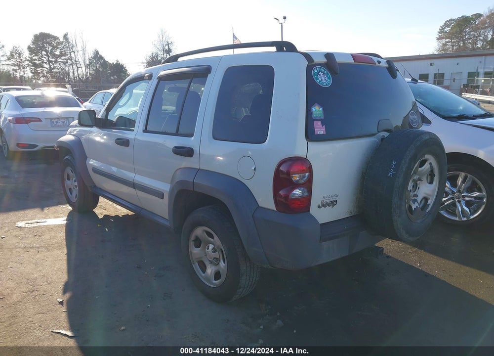 2005 JEEP LIBERTY SPORT VIN: 1J4GK48K75W607761