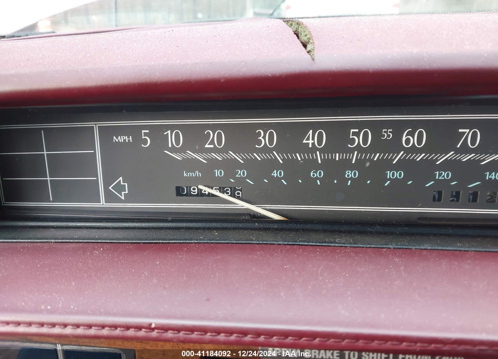 1992 CADILLAC DEVILLE VIN: 1G6CD53B0N4297799