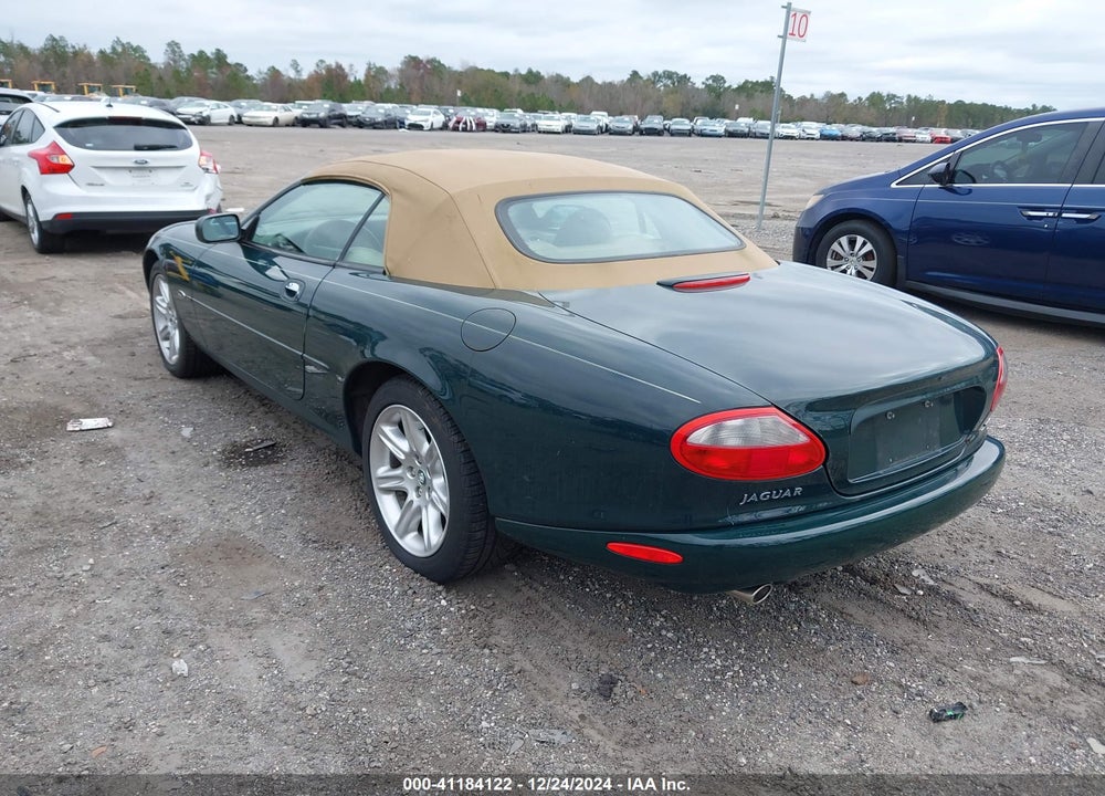 2000 JAGUAR XK8 VIN: SAJJA42C7YNA09877