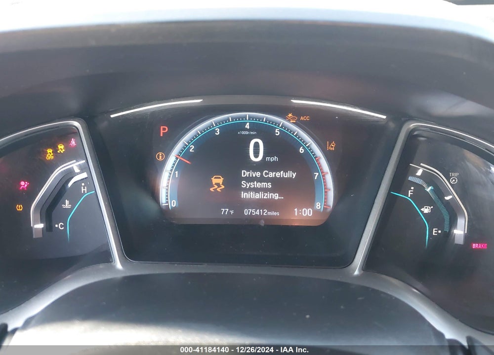2019 HONDA CIVIC VIN: 19XFC1F37KE009913