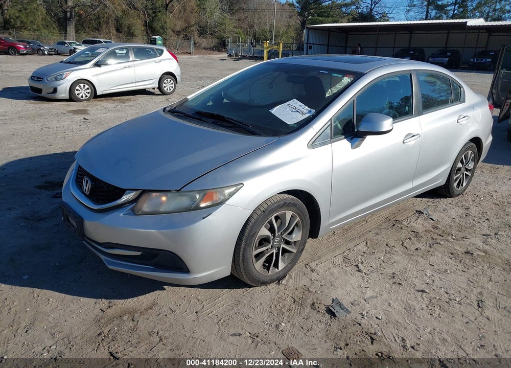 2013 HONDA CIVIC EX VIN: 19XFB2F87DE074509