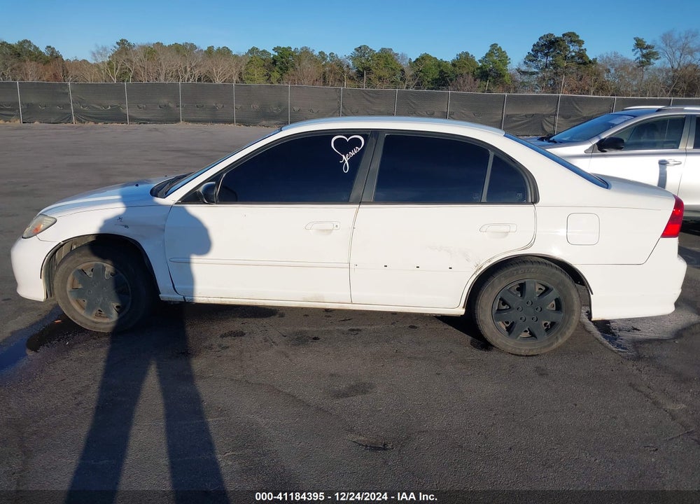 2004 HONDA CIVIC LX VIN: JHMES16524S001846