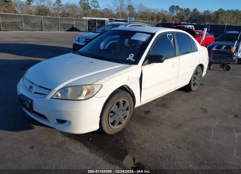 2004 HONDA CIVIC LX VIN: JHMES16524S001846