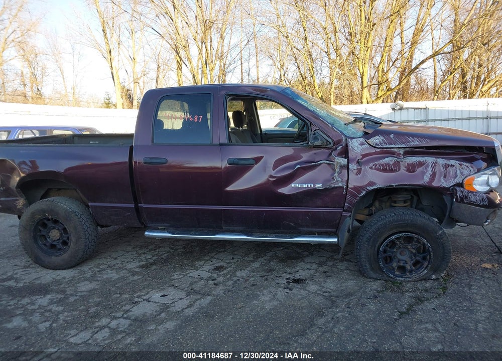 2004 DODGE RAM 2500 SLT/LARAMIE VIN: 3D7KU28CX4G141267