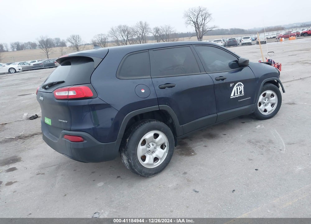 2016 JEEP CHEROKEE SPORT VIN: 1C4PJMAB2GW117007