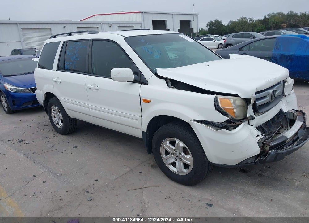 2008 HONDA PILOT VP VIN: 5FNYF18238B028885