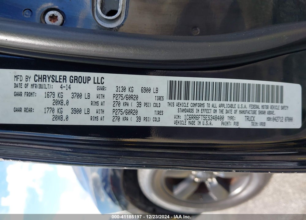2014 RAM 1500 EXPRESS VIN: 1C6RR6FT5ES348400