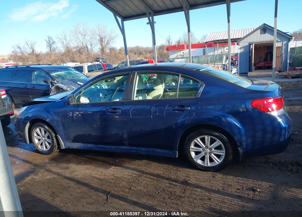 2011 SUBARU LEGACY 2.5I PREMIUM VIN: 4S3BMBC69B3223051