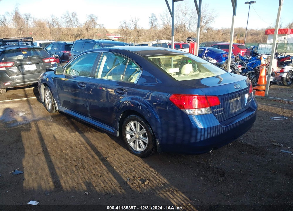 2011 SUBARU LEGACY 2.5I PREMIUM VIN: 4S3BMBC69B3223051