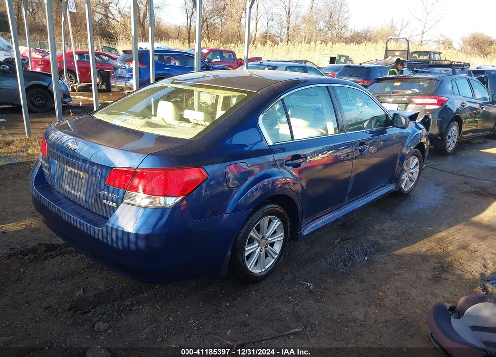 2011 SUBARU LEGACY 2.5I PREMIUM VIN: 4S3BMBC69B3223051