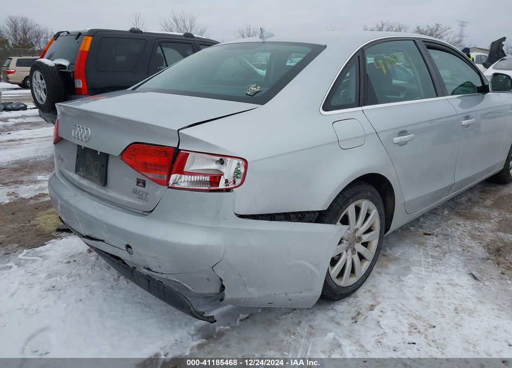 2009 AUDI A4 2.0T PREMIUM VIN: WAUSF78K59N013863