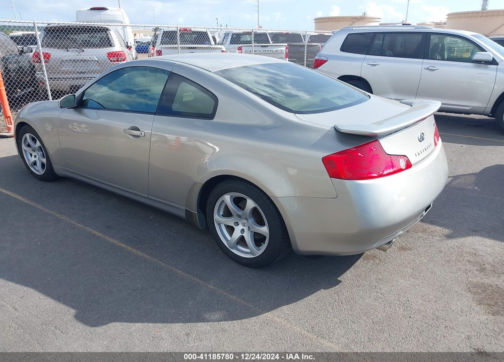 2003 INFINITI G35 BASE W/LEATHER VIN: JNKCV54E23M202738