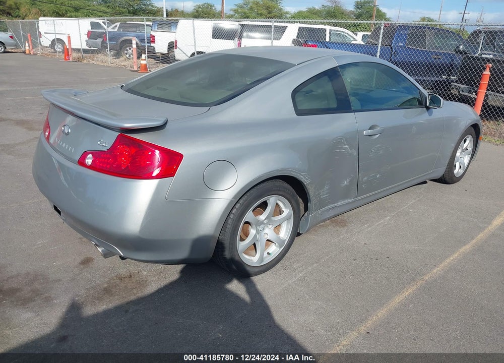 2003 INFINITI G35 BASE W/LEATHER VIN: JNKCV54E23M202738